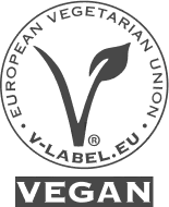 Vegan certified by the European Vegetarian Union
